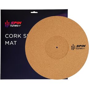 SpinTunes Cork Slipmat for Vinyl Records - Enhance your turntable experience with this premium, anti-static mat for smooth rotations and improved sound quality. 12" x 12"