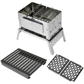 Sho's B-6 Kun, Compact Hibachi Grill, 3 Piece Set