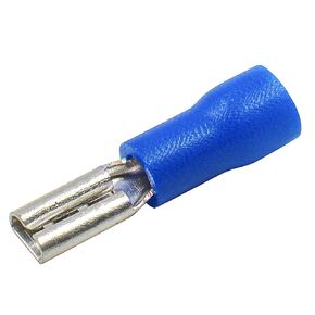 Baomain 0.11 بوصة أزرق أنثى معزول سلك مجرف موصل كهربائي تجعيد طرفية 16-14 AWG 2.8 x 0.5 مم FDD 2-110 (100 قطعة)
