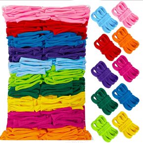 800 PCS Loom Loops Colorful Weaving Loom Loops Potholder Muti-Colored Loops Elastic Weaving Loops Craft Flexible Loom DIY Kit Colorful Weaving Crafts for Kids Adults DIY Crafts Supplies