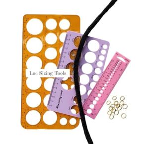 Loc Measuring Tool, Sisterlocks Microlocs Wicks Sizing Tool, Dreadlock Hair Accessories, Precision Loc Measuring Tools Set for Perfect Loc Jewelry Sizing (Small (2-10mm))