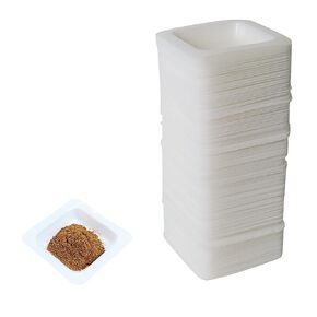 Small 1.7" Square Polystyrene Weigh Boats, Weighing Dishes, Weighing Boats, Anti-Static Disposable Tray, 10ml (160 pcs)