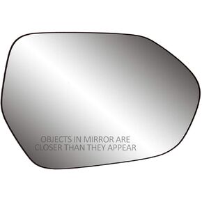 Passenger Side Non-heated Mirror Glass w/backing plate, Camry Sedan/Hybrid, Corolla Sedan, w/o BSDS, 4 15/16" x 7 1/16" x 7"