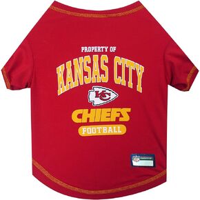 Pets First PET SHIRT for Dogs & Cats - NFL KANSAS CITY CHIEFS Dog T-Shirt, X-Small. - Cutest Pet Tee Shirt for the real sporty pup