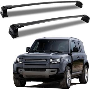 Roof Racks Aluminum Alloy ONLY Structure Cross Bars Rail Fit for Land Rover Defender 2020 2021 2022 2023 2024 Rack Crossbar in Kuwait