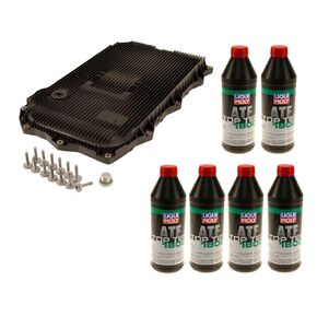 Auto Transmission Service Kit (Oil Pan+Filter+Gasket+Bolts) + 6L ATF for BMW Select Models
