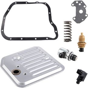 A518 46RE 47RE 48RE Transmission Filter Kit w/Solenoid Sensor Set Compatible With Dodge Ram Jeep 2000 up
