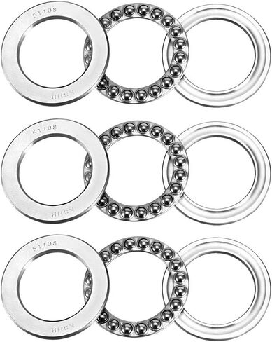 uxcell 51103 Thrust Ball Bearings 17mm x 30mm x 9mm Chrome Steel ABEC3 Single Row Roller 3pcs in Kuwait