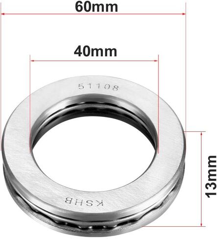 uxcell 51103 Thrust Ball Bearings 17mm x 30mm x 9mm Chrome Steel ABEC3 Single Row Roller 3pcs in Kuwait