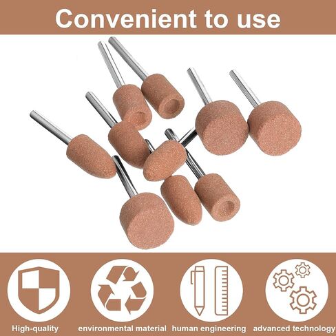 Honoson 36 Pieces Abrasive Mounted Stone Grinding Wheel Head Mounted Grinding Point Stone Heads with Box Compatible with Rotary Tool Grinding Stone Wheel Head in Saudi Arabia