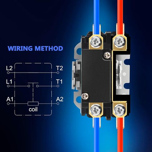 قواطع HVAC، FOCSPROD 25 أمبير قطب واحد / 1 قواطع قطب 24V ملف AC قواطع، مكثف مكيف الهواء ضاغط قواطع AC قواطع غرض محدد، مدرج في قائمة UL in Saudi Arabia