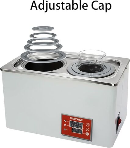 التدفئة الكهربائية ثرموستاتي مختبر حمام مائي مع 2 فتحات مختبر 6L خزان الفولاذ المقاوم للصدأ تسخين حمام الماء 110 فولت/600 واط in Kuwait