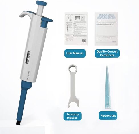 100-1000μL Micropipette High-Accurate Pipettor Adjustable Variable Volume Single-Channel Pipette for Laboratory in Saudi Arabia
