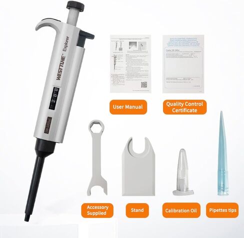 100-1000μL Micropipette High-Accurate Pipettor Adjustable Variable Volume Single-Channel Pipette for Laboratory in Saudi Arabia
