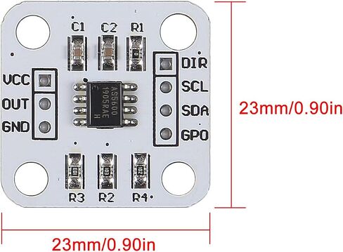 4PCS AS5600 Magnetic Encoder 12bit high Precision Magnetic Induction Angle Measurement Sensor Module 3.3V (4 PCS) in Saudi Arabia
