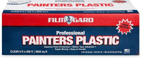 بيري بلاستيك 626260 فيلم جارد بلاستيك رسام احترافي عالي الكثافة، طول 400 بوصة × عرض 9 بوصة × سمك 0.35 مل، شفاف in Kuwait