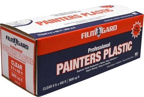 بيري بلاستيك 626260 فيلم جارد بلاستيك رسام احترافي عالي الكثافة، طول 400 بوصة × عرض 9 بوصة × سمك 0.35 مل، شفاف in Kuwait