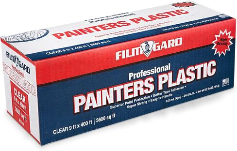 بيري بلاستيك 626260 فيلم جارد بلاستيك رسام احترافي عالي الكثافة، طول 400 بوصة × عرض 9 بوصة × سمك 0.35 مل، شفاف in Kuwait
