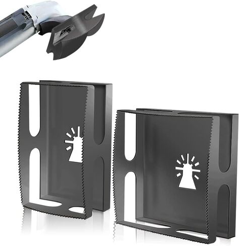 Square Slot Cutter, 2PCS Stainless Steel, Rectangle and Square, for Plastic, Metal, Low-Voltage Electrical Boxes Mounting in Saudi Arabia
