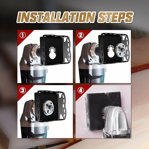 قطعتان من قاطع الفتحات المربعة، أداة قطع الحوائط الجافة، أداة قطع في مكانها بخطوة واحدة للجدران الجافة والمعادن البلاستيكية والخشب وما إلى ذلك (مستطيل + مربع) in Kuwait