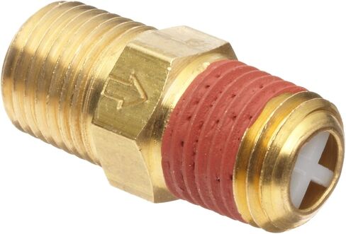 أجهزة التحكم - صمام فحص الكرة النحاسية M2525-1WA، ذكر 1/4 بوصة NPT in Kuwait