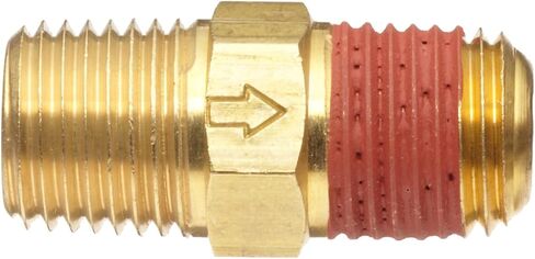 أجهزة التحكم - صمام فحص الكرة النحاسية M2525-1WA، ذكر 1/4 بوصة NPT in Kuwait