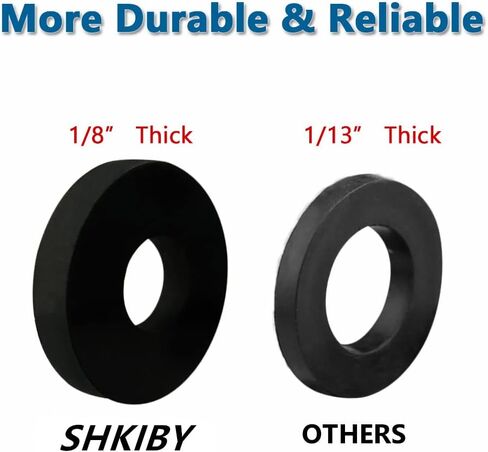 حلقة مطاطية (25 قطعة) مطاط مقاوم للتآكل شديد التحمل، 1 OD × 1/4 ID × 1/8 بوصة سماكة مطاطية مسطحة حلقات مطاطية مسطحة غسالات مطاطية سوداء لفواصل البراغي، قمع الاهتزاز in Kuwait