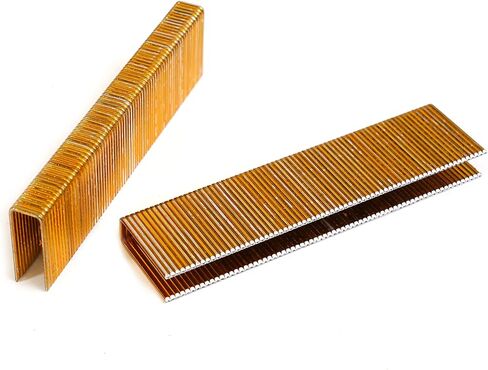 16 دبابيس متوسطة الحجم بلمسة نهائية على شكل تاج 7/16 بوصة (11 ملم) × 1-1/8 بوصة (29 ملم) دبابيس مجلفنة كهربائيًا [1,200 حزمة] in Kuwait