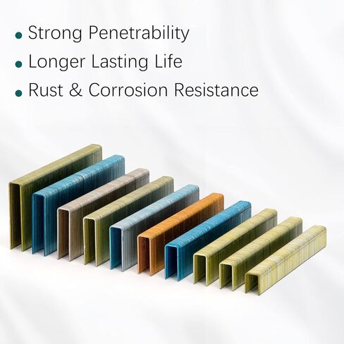 16 دبابيس متوسطة الحجم بلمسة نهائية على شكل تاج 7/16 بوصة (11 ملم) × 1-1/8 بوصة (29 ملم) دبابيس مجلفنة كهربائيًا [1,200 حزمة] in Kuwait