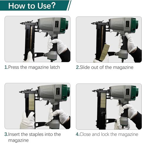 16 دبابيس متوسطة الحجم بلمسة نهائية على شكل تاج 7/16 بوصة (11 ملم) × 1-1/8 بوصة (29 ملم) دبابيس مجلفنة كهربائيًا [1,200 حزمة] in Kuwait