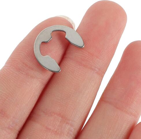 غسالات من الفولاذ المقاوم للصدأ 300 قطعة 304 غسالة مفتوحة من النوع E-Type Circlips مجموعة متنوعة من حلقات التثبيت الدائرية من النوع E لفتح مجموعة متنوعة من الحلقات الدائرية in Kuwait