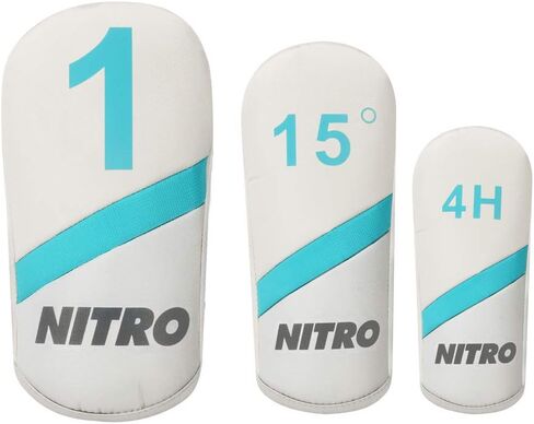 مجموعة جولف Nitro X Factor مكونة من 13 قطعة للسيدات من الجرافيت، يد يمنى، أزرق مخضر/فضي، مقاس كبير in Kuwait