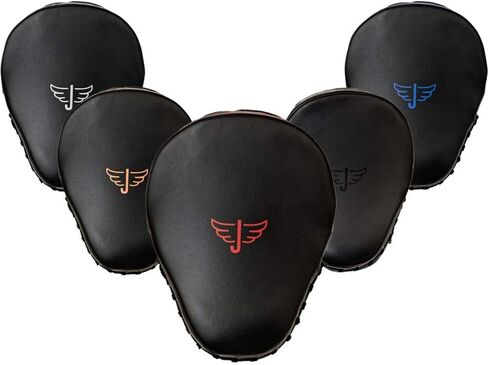 Jayefo Glorious Boxing Pads Focus Mitts for Training - Punching Blocking Pad for Boxing, Kick Boxing, MMA, Muay Thai and Material Arts - Curved Punch Mitts - Standard Size - Black in Kuwait
