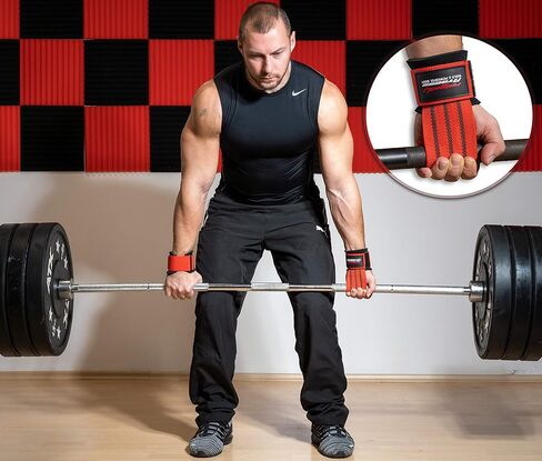 Fast Grip Lifting Straps for weightlifting Strength Training (+ Training Plans) Professional quick fastening with Metal Bolts for Powerlifting, Crossfit & Fitness - Bodybuilding for Men and Women in Saudi Arabia