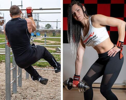 Fast Grip Lifting Straps for weightlifting Strength Training (+ Training Plans) Professional quick fastening with Metal Bolts for Powerlifting, Crossfit & Fitness - Bodybuilding for Men and Women in Saudi Arabia
