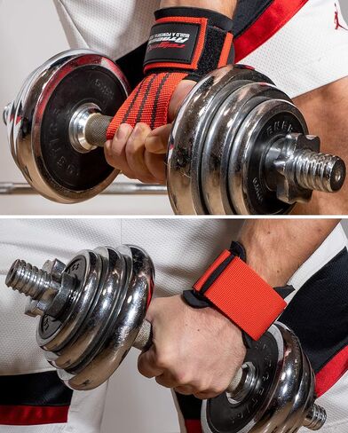 Fast Grip Lifting Straps for weightlifting Strength Training (+ Training Plans) Professional quick fastening with Metal Bolts for Powerlifting, Crossfit & Fitness - Bodybuilding for Men and Women in Saudi Arabia