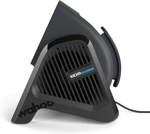 مروحة ركوب الدراجات Wahoo KICKR HEADWIND التي يتم التحكم فيها بمعدل ضربات القلب/السرعة لمدربي الدراجات في الأماكن المغلقة، والدراجات الثابتة/الدورانية، والتدريب المتقاطع، أسود in Kuwait
