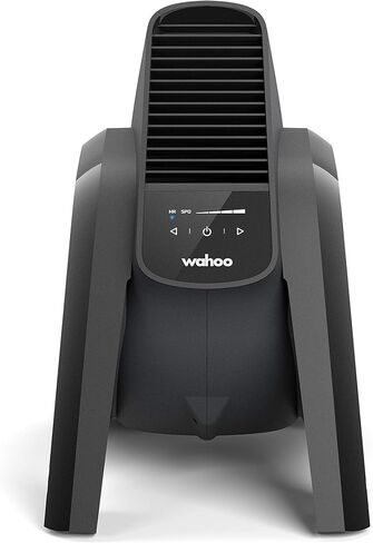 مروحة ركوب الدراجات Wahoo KICKR HEADWIND التي يتم التحكم فيها بمعدل ضربات القلب/السرعة لمدربي الدراجات في الأماكن المغلقة، والدراجات الثابتة/الدورانية، والتدريب المتقاطع، أسود in Kuwait