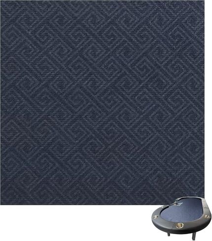 تصميم لباد الكازينو الاحترافي على الطاولة مقاس 108 × 56 بوصة لـ Texas Hold'em Poker وBlackjack. نسيج 100%، مقاوم للماء والبقع، قابل للغسل والكي. (خطوط مربعة باللون الأخضر) in Kuwait