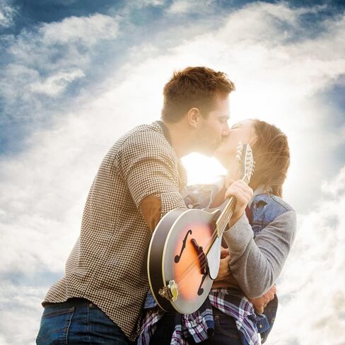 Mandolin A Style Acoustic 8 String Mandolins Electric Mandolins Instrument خشب التنوب مع أوتار موالف، حزام حقيبة أزعج يختار شماعات للبالغين المبتدئين (Redbrust-Electric) in Kuwait