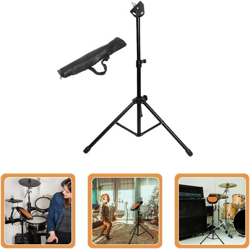 Amosfun 1 set Drum stand marching snare stand metal shelf brackets concert snare stand drum practice rack Drum Practice Storage Rack drum practice pad snare drum music light nylon tote bag in Saudi Arabia
