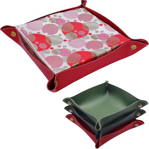 3 Pcs Napkin Holder for Table,Cocktail Napkin Holders for Kitchen,PU Leather Napkin Dispenser Tray,Bathroom Paper Towel Holder,Dining Table Decor and Accessories in Saudi Arabia