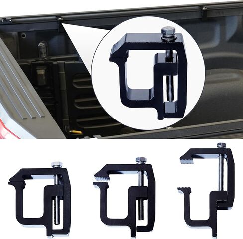 Perfit Liner 6 قطع مشابك تثبيت أغطية الشاحنات غطاء التخييم لسيلفرادو سييرا 1500/2500/3500، دودج داكوتا رام 1500/2500/3500، F150 F250، تيتان، تندرا in Kuwait