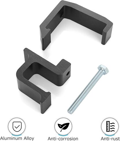 6PCS Camper Shell Clamps, Heavy Duty Truck Topper Clamps，Mounting Clamps Truck Bed Cover Clamps for Chevy Silverado Sierra 1500 2500 3500, Dodge Dakota Ram 1500 2500 3500, F150, F250, Toyota (Black) in Kuwait