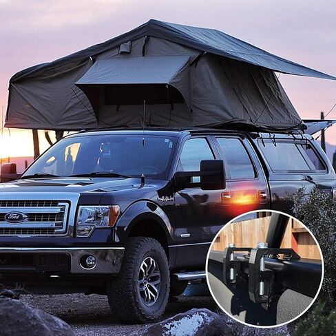 6PCS Camper Shell Clamps, Heavy Duty Truck Topper Clamps，Mounting Clamps Truck Bed Cover Clamps for Chevy Silverado Sierra 1500 2500 3500, Dodge Dakota Ram 1500 2500 3500, F150, F250, Toyota (Black) in Kuwait