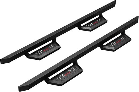 KYX Running Boards & Steps Nerf Bars Compatible with 2005-2024 Toyota Tacoma Double Cab, A Pair 6 inch Car Door Side Steps Nerf Bars Truck Boards Step Rails-Red Logo in Saudi Arabia