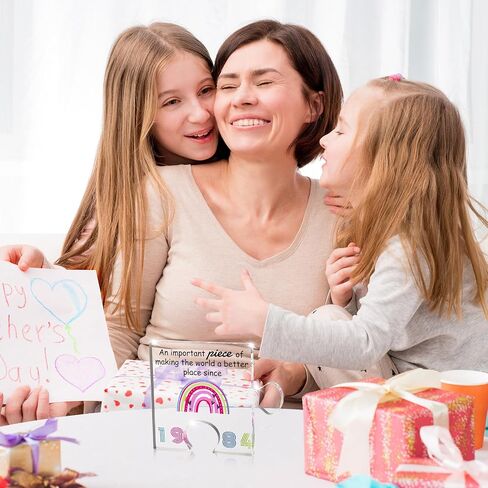 40th Birthday Gifts for Women 40 Year Old Acrylic Puzzle Gifts for Her Mom Wife Sister Friends Back in 1984 Birthday Decorations for Mother's Day Anniversary Party Table Decor Supplies (1984) in Saudi Arabia