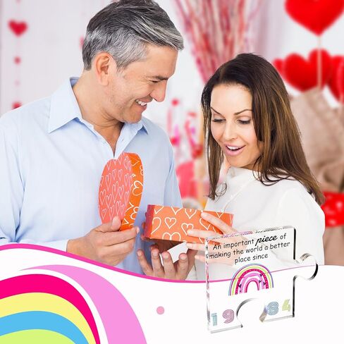 40th Birthday Gifts for Women 40 Year Old Acrylic Puzzle Gifts for Her Mom Wife Sister Friends Back in 1984 Birthday Decorations for Mother's Day Anniversary Party Table Decor Supplies (1984) in Saudi Arabia