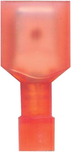yueton® 100pcs Red 22/18- Gauge Nylon Female Fully-Insulated Quick Disconnects Wiring Spade Wire Crimp Terminal in Kuwait