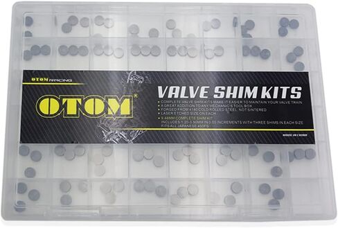 OTOM D7.48mm سميكة 1.20-3.50mm مجموعة صمامات قابلة للتعديل لـ CRF 250R/X Kawasaki KX سوزوكي RMZ Yamaha YZ 250F WR250F YZ الدراجات الترابية (141 قطعة) in Saudi Arabia